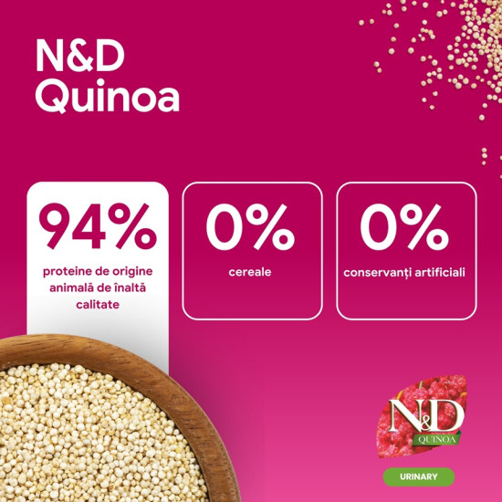 Farmina ND Quinoa Urinary Duck Cranberry hrana dietetica pisici adulte 5 kg